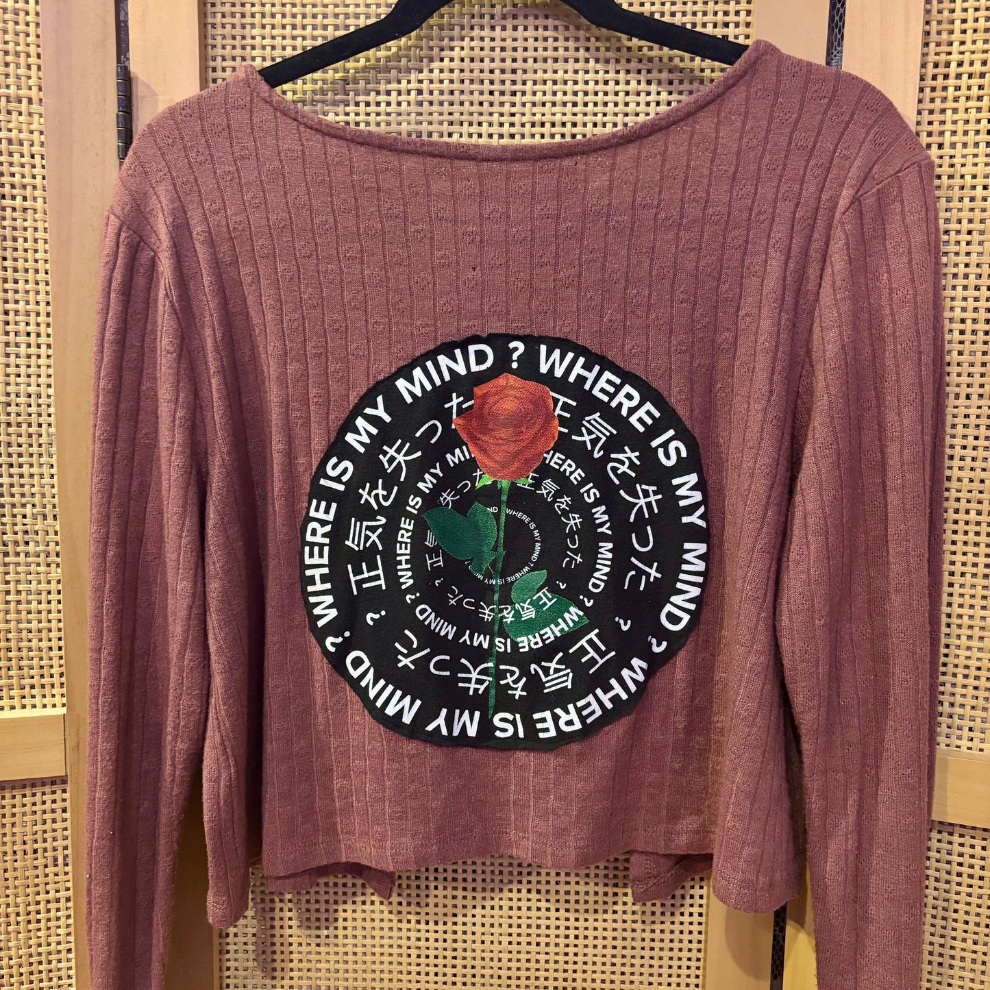 Where is my Mind Reworked Tie Front Cardigan Size Medium