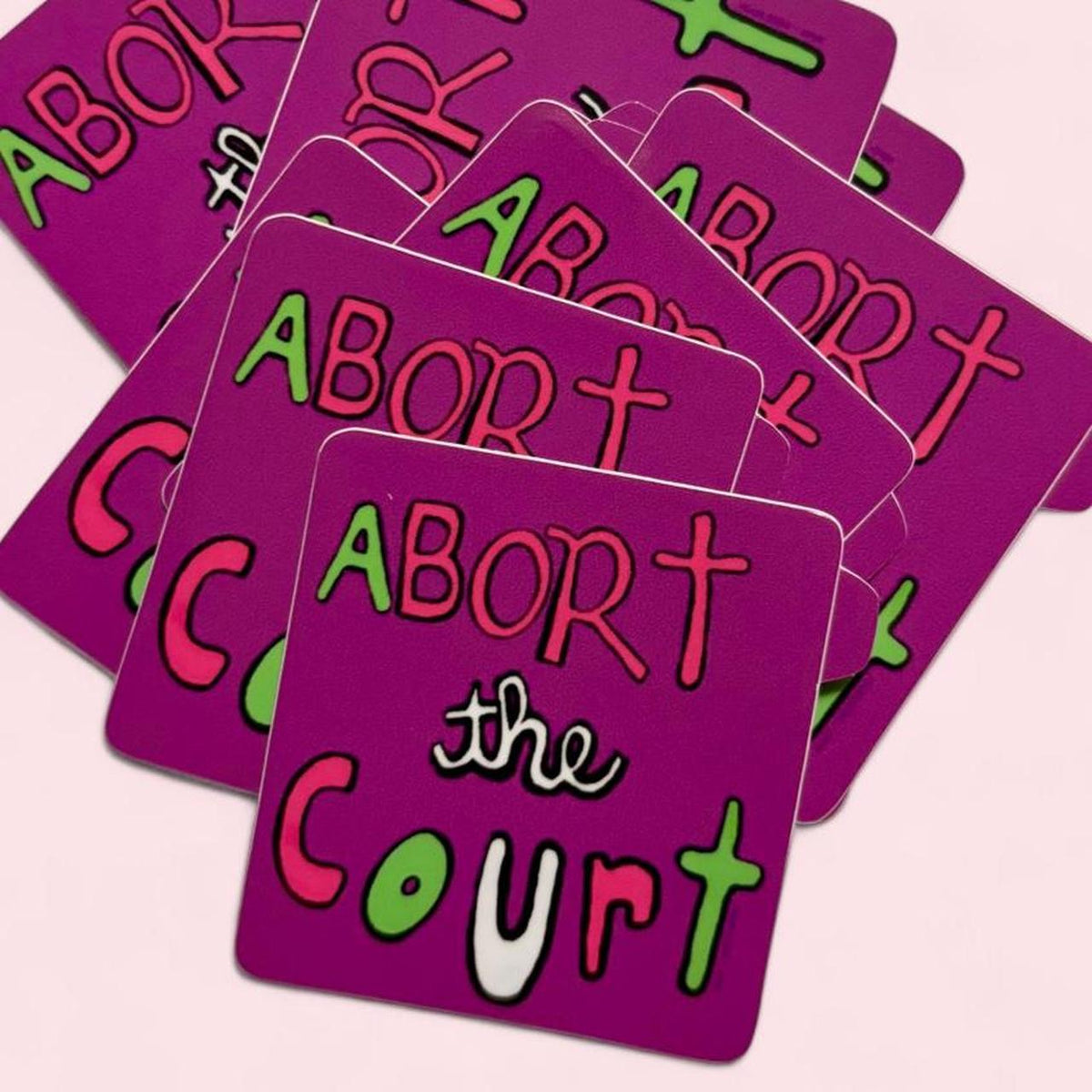 Disco Witch Abort The Court 2 Inch Glossy Sticker