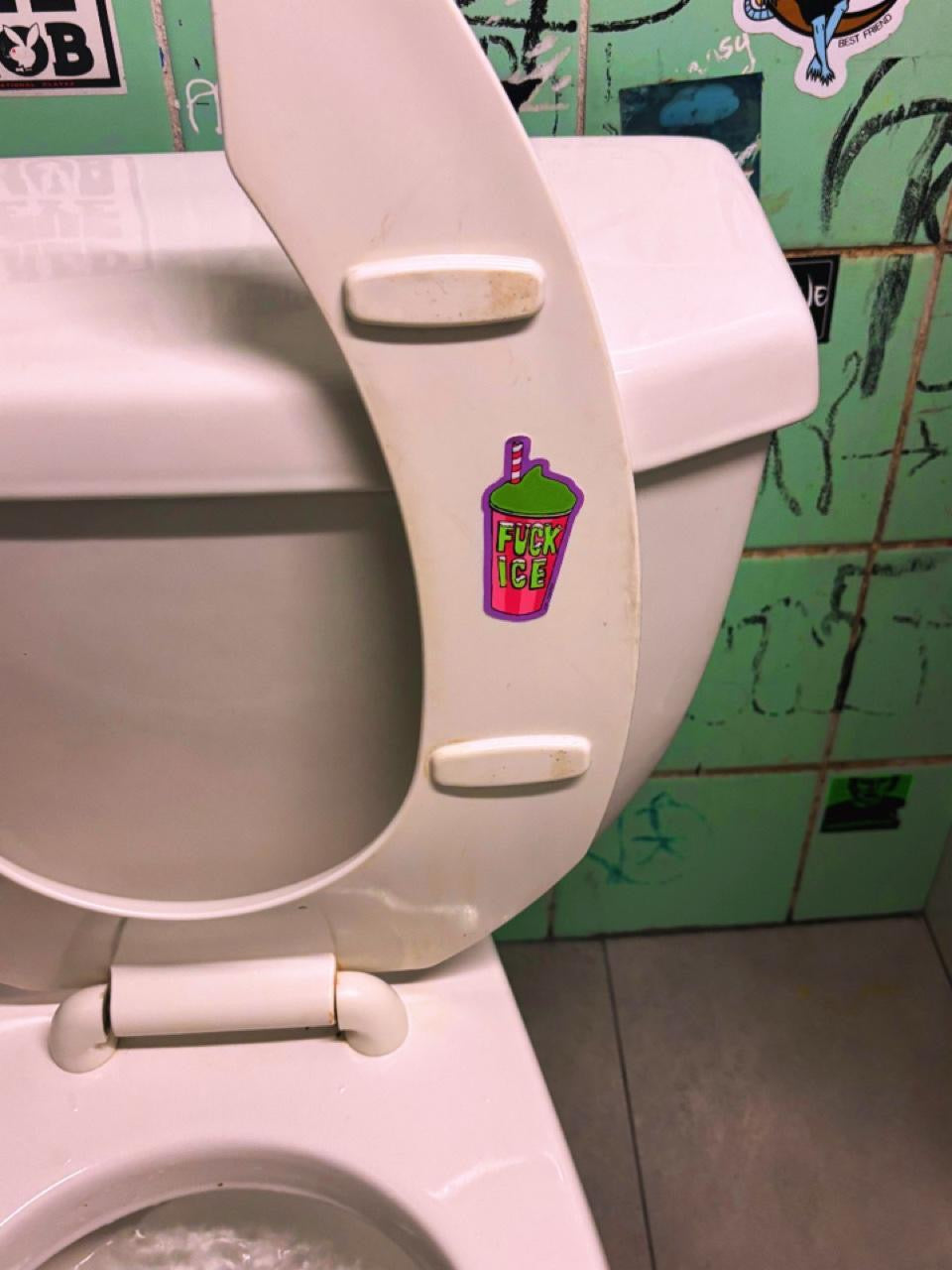 FUCK ICE 2x2 STICKERS BY DISCO WITCH
